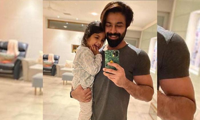 Kalyan Dev and his daughter Nishvika recent pic viral
