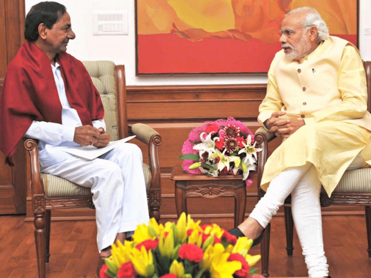 KCR is drowning in BJP love..!