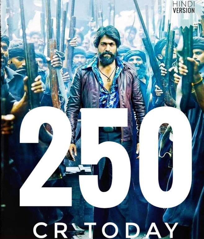 KGF Chapter 2 : Yash starrer set to cross 250 crore mark by end of w