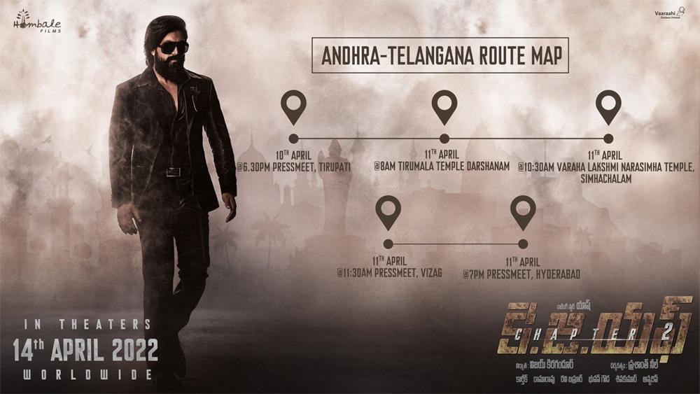  KGF2 team with a strong focus on Telugu