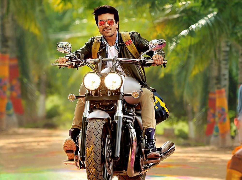 Ram Charan endorsing a bike company