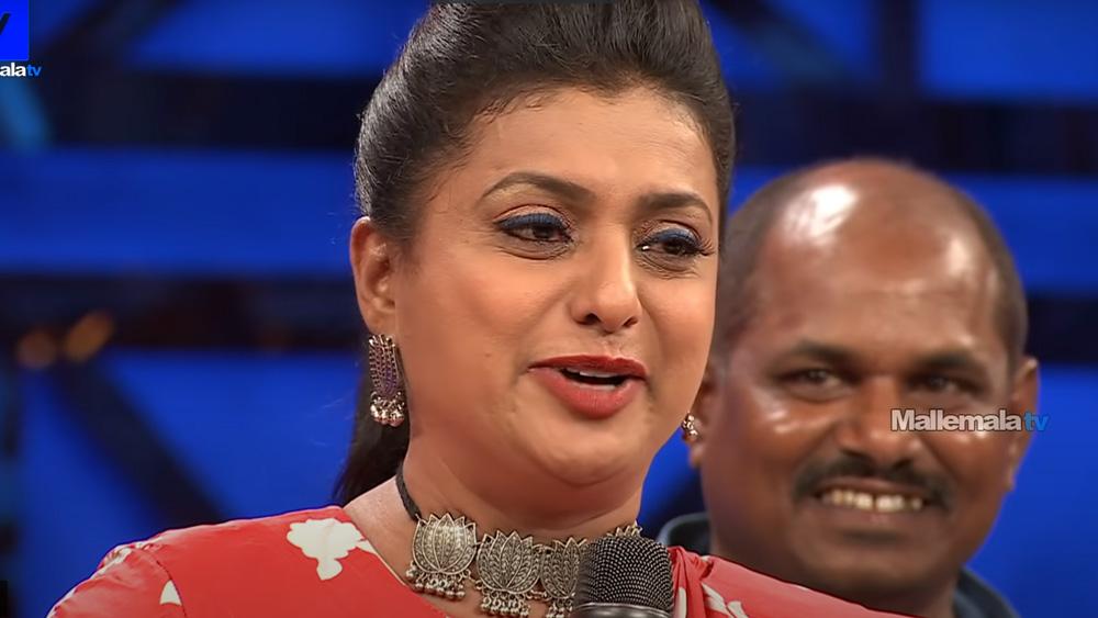 Roja breaks down in tears on Jabardasth stage
