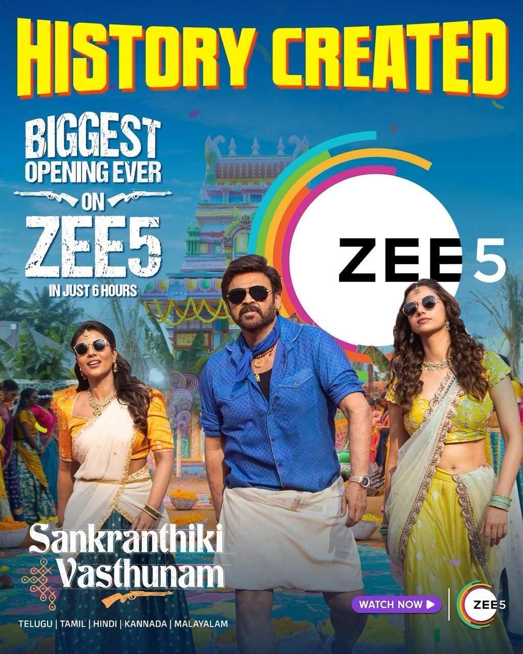 Sankranthiki Vasthunam tsunami on OTT