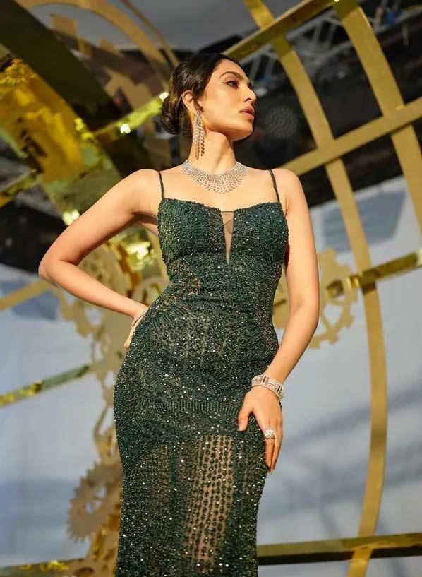 Sobhita at the shooting spot