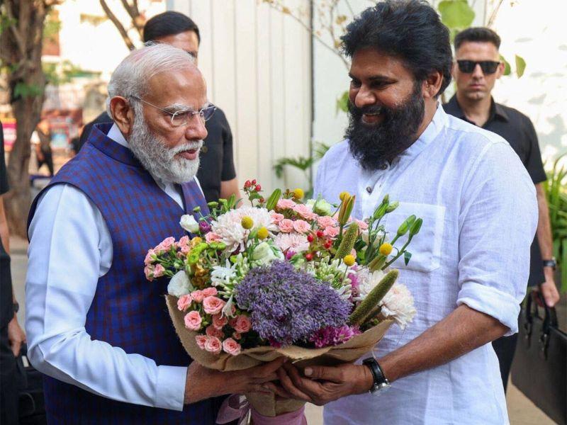 PM Meets Pawan Kalyan, Enquires About His Health