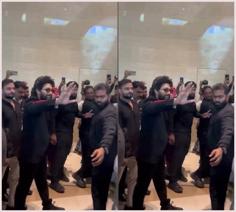 Allu Arjun visits Arpita Khan restaurant