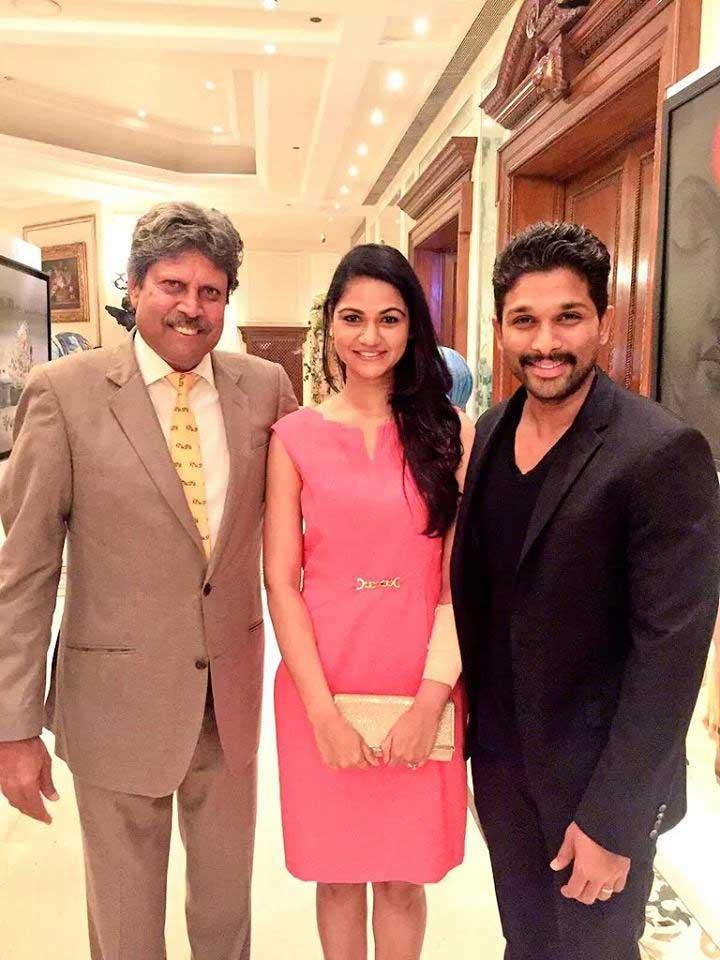 Allu Arjun Meets Legendary Cricketer