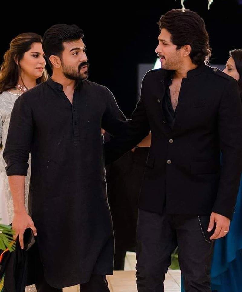 Allu Arjun video call on Ram Charan birthday