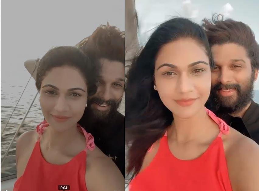 Allu Arjun, Sneha Reddy's Titanic moment thrills