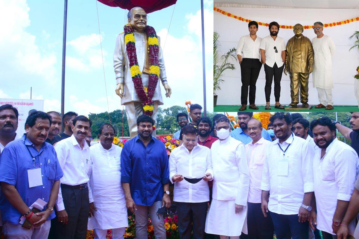 Floral tributes paid to Allu Ramalingaiah