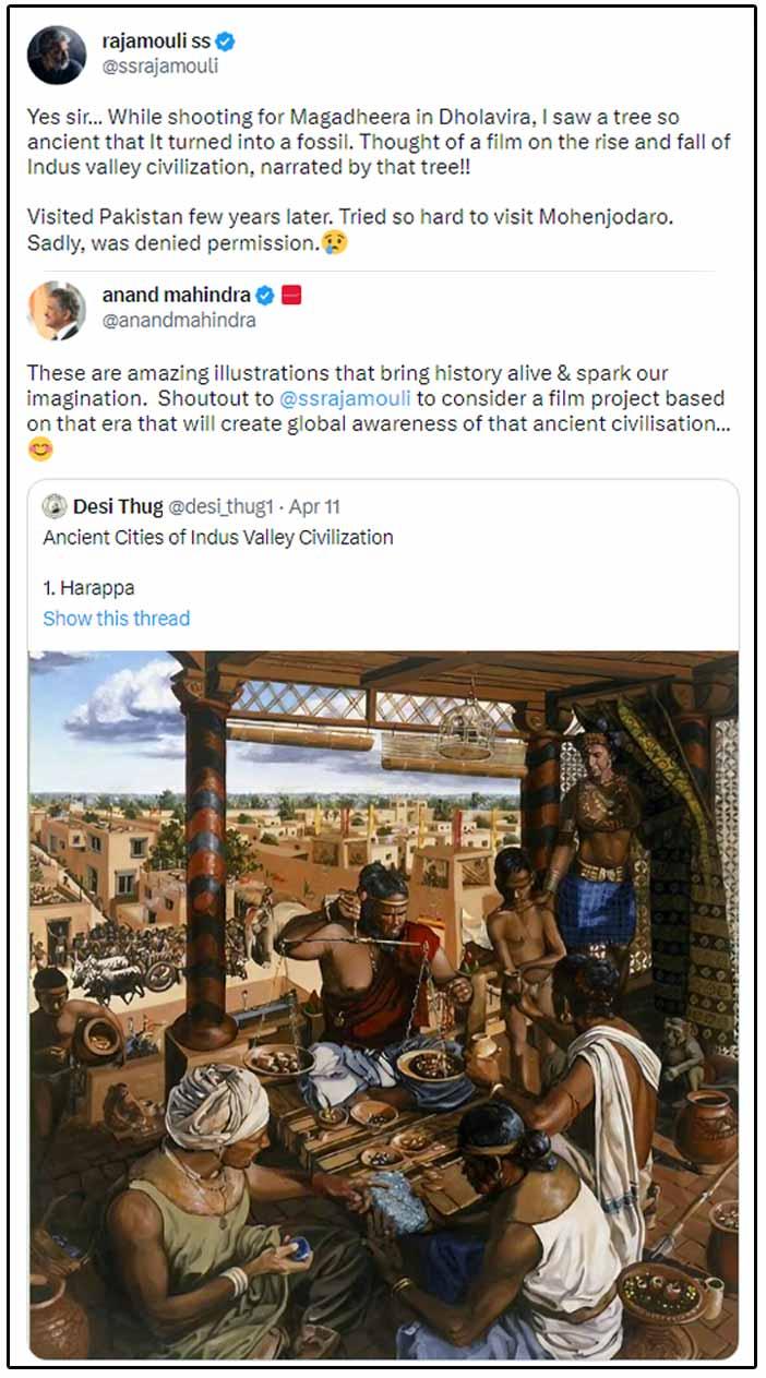 Rajamouli-Anand Mahindra conversation on civilization