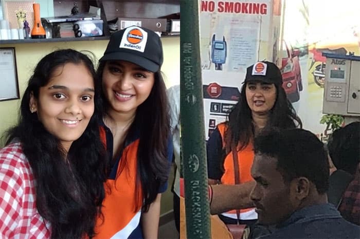 Sweety Gives Petrol Shock