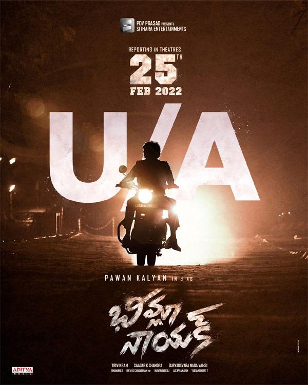 Bheemla Nayak gets the censor clearance