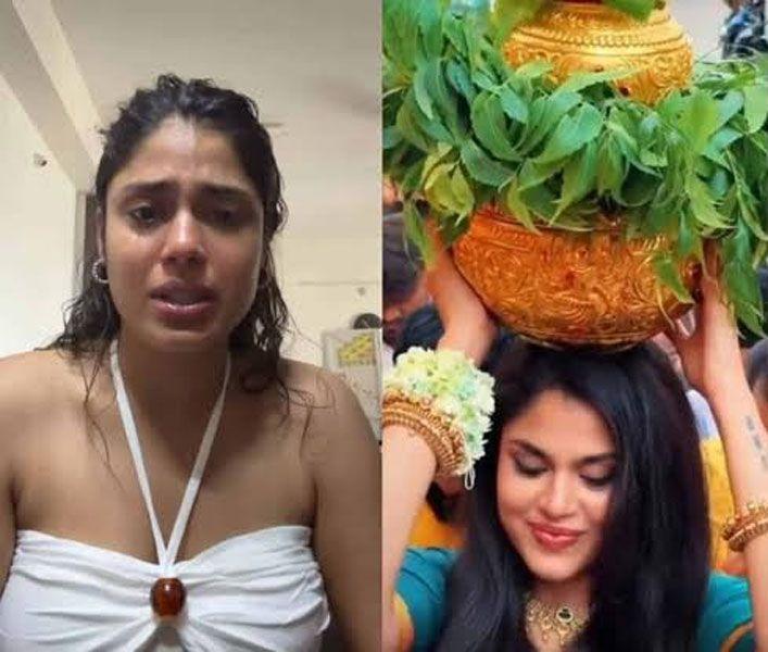 Bonalu celebration trolls - Fiara Abdullah in tears