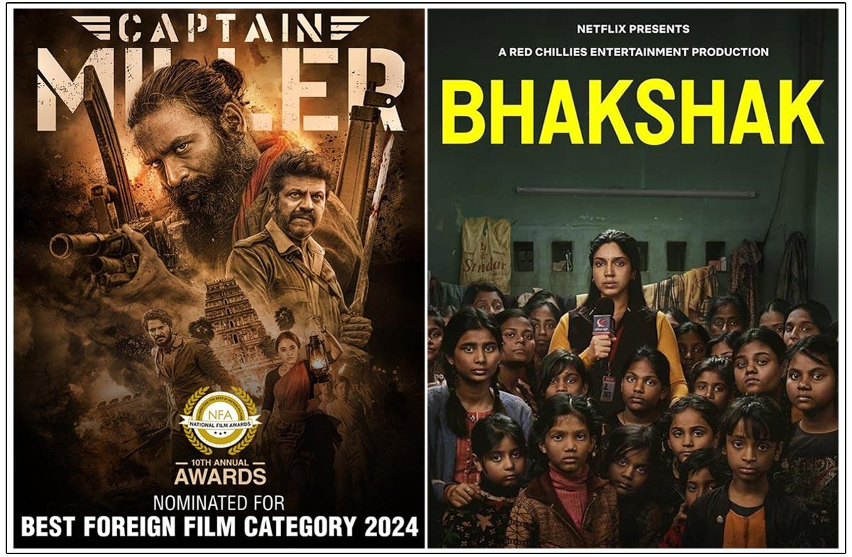 Dhanush Captain Miller, Bhumi Pednekar Bhakshak Nominated For UK Awards