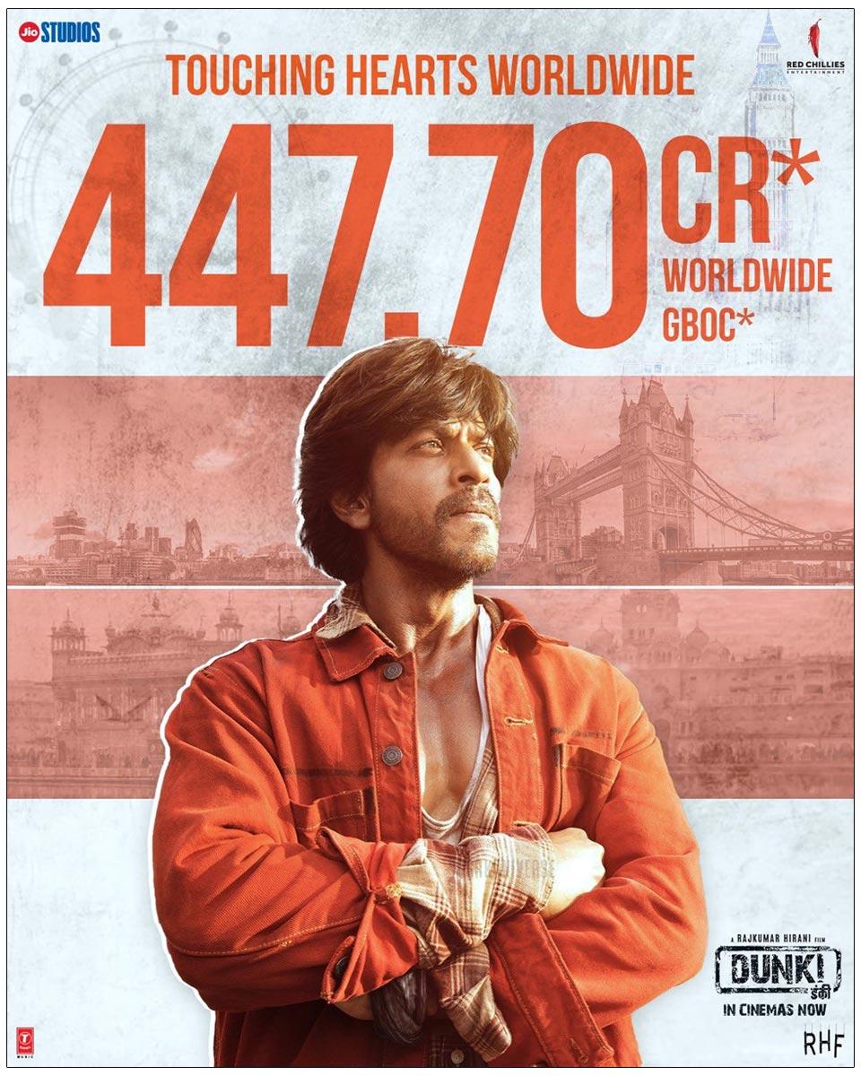 Dunki Crosses Rs 447 Cr Mark At The Worldwide Box Office