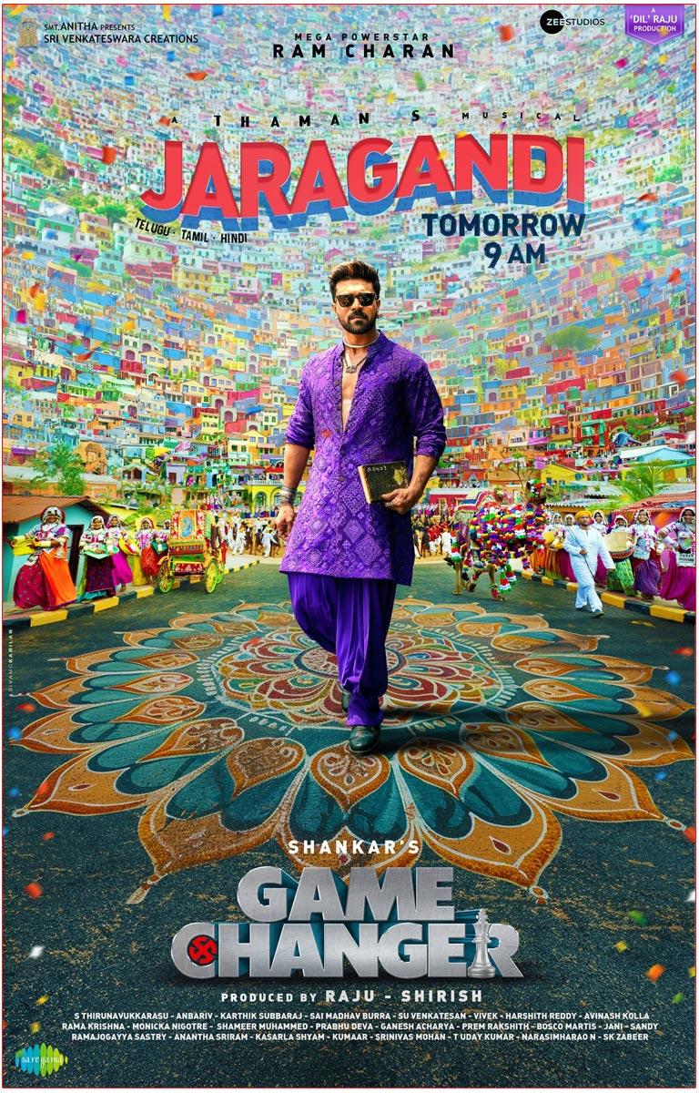 Game Changer First Single Jaragandi Tomorrow At This Time