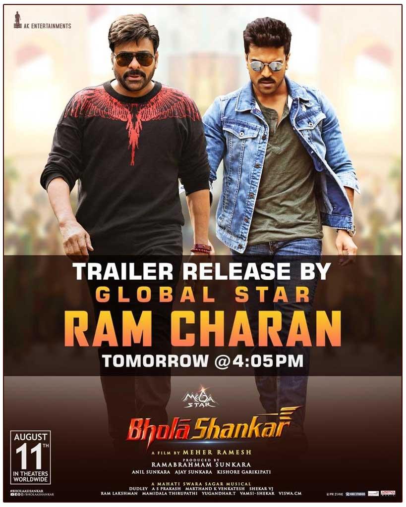 Ram Charan To Launch Bholaa Shankar Trailer