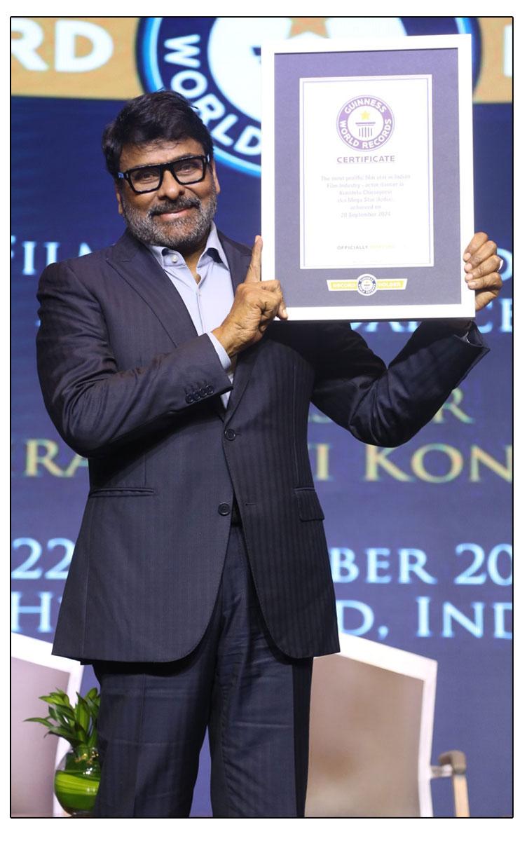 Chiranjeevi Praised By Guinness Book Of World Records