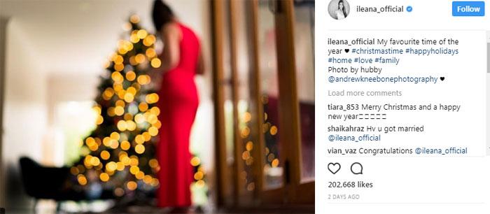 Ileana Tremors with Hubby Tweet