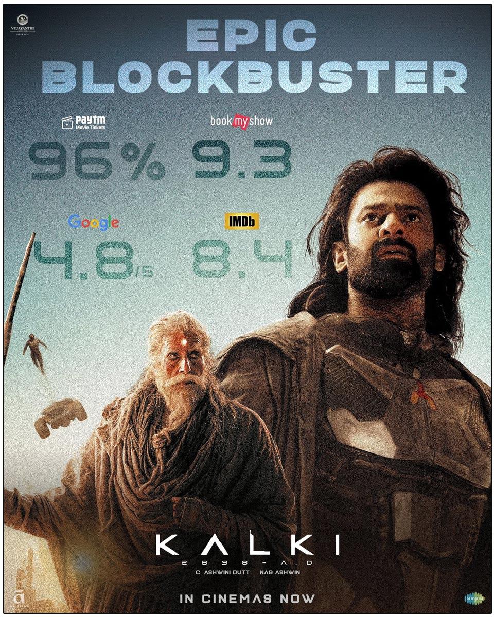 Kalki 2898 AD Takes Over IMDB, BookMyShow, PayTM And Google