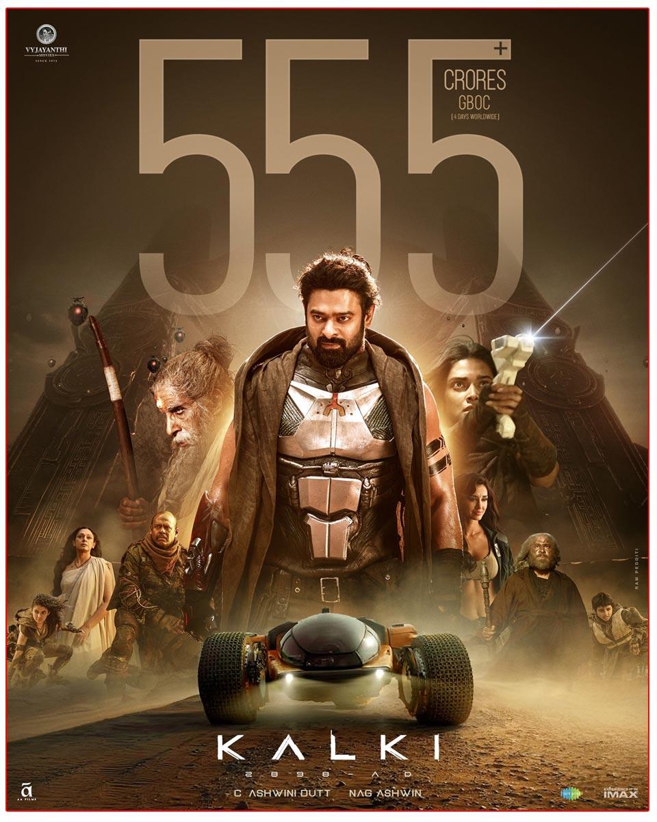 Kalki 2898 AD Grosses 555 Cr+ Worldwide In 4 Days