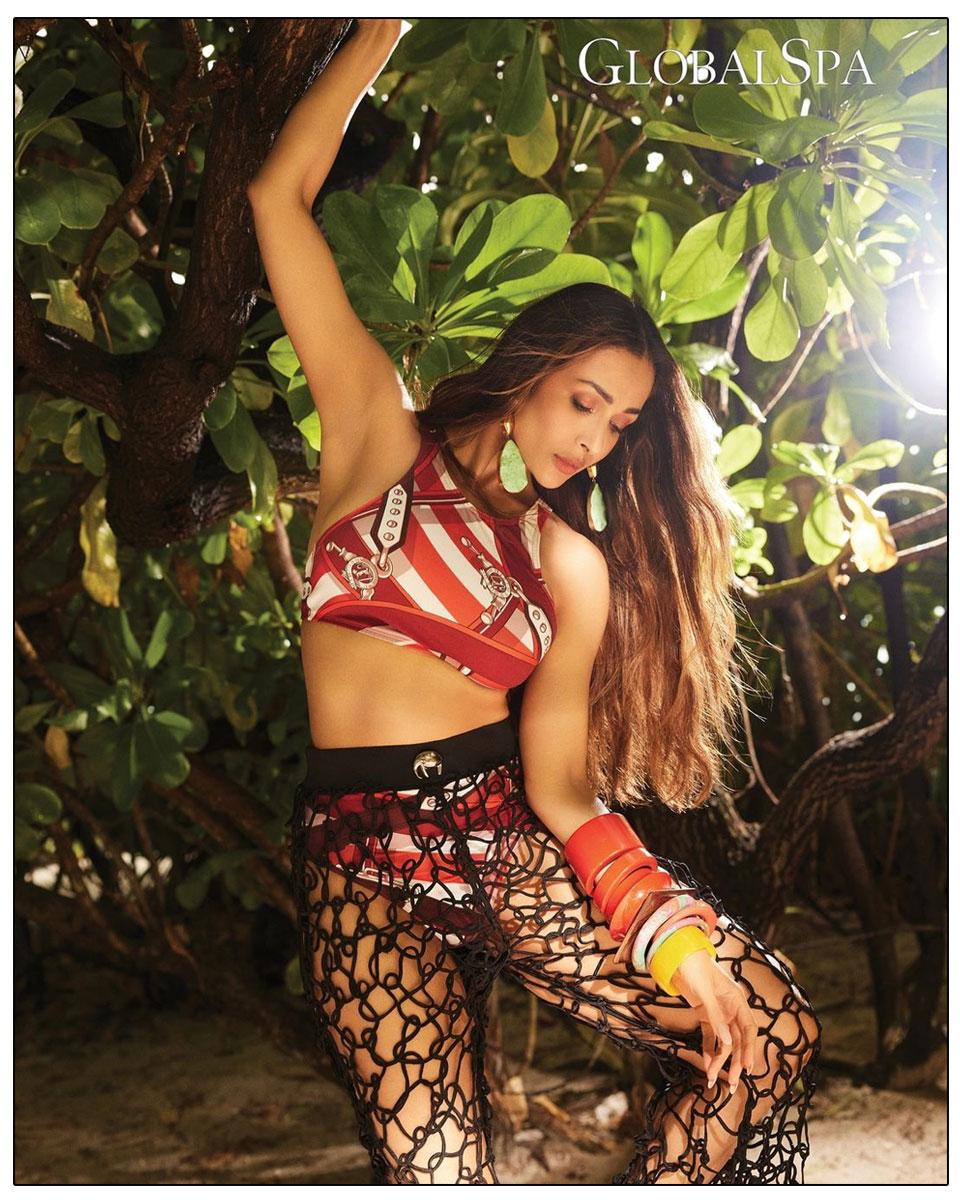 Malaika Arora Stuns On GlobalSpa Magazine Cover
