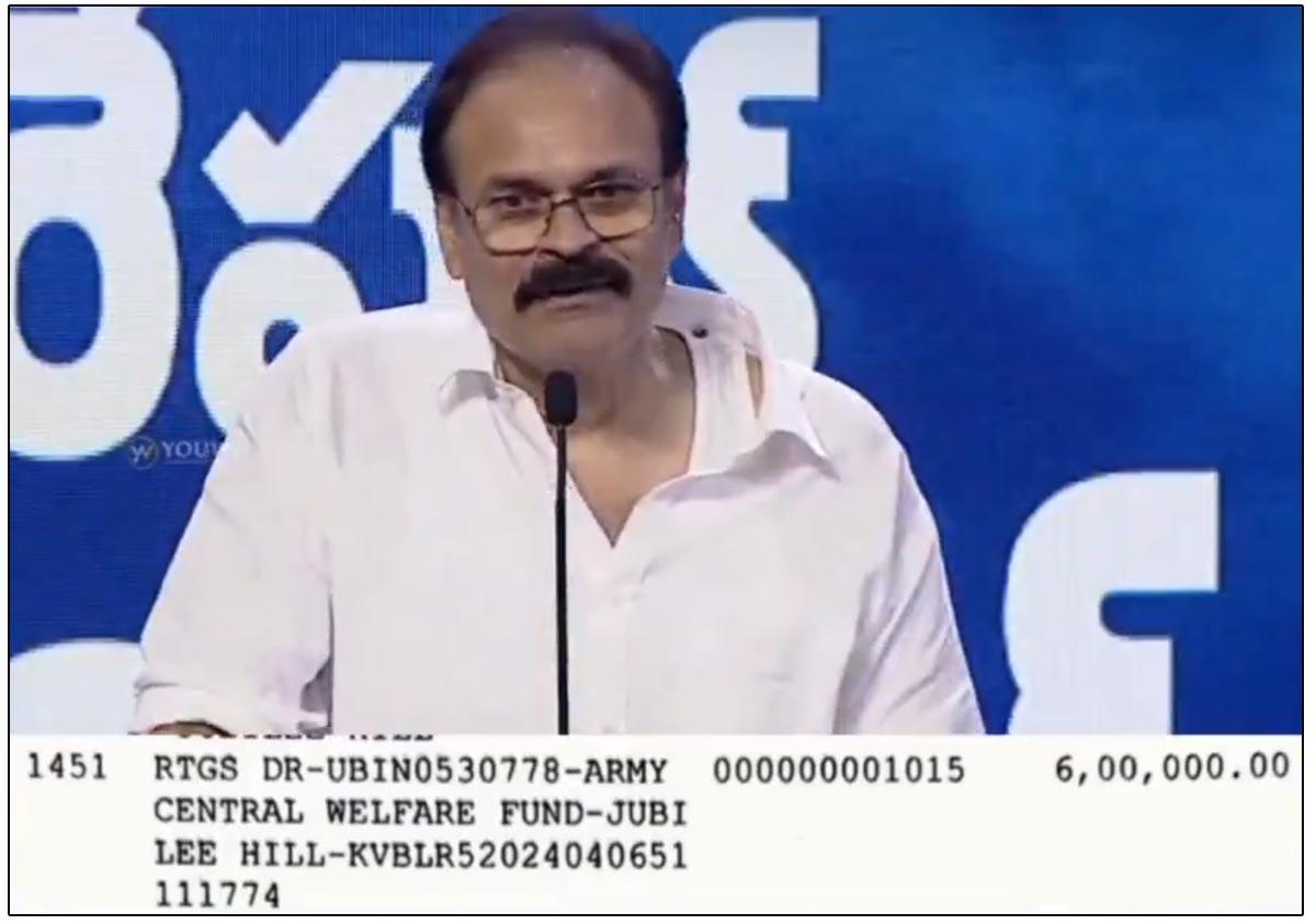 Naga Babu Keeps Operation Valentine Promise