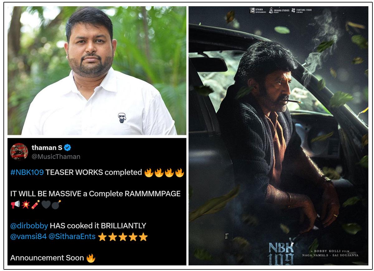 Thaman Delights All With NBK109 Teaser Update