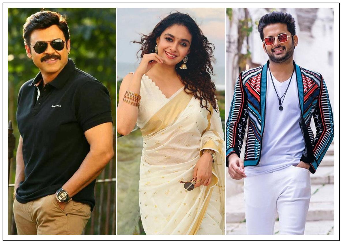 Venkatesh, Nithiin, Keerthy Suresh Collab Together
