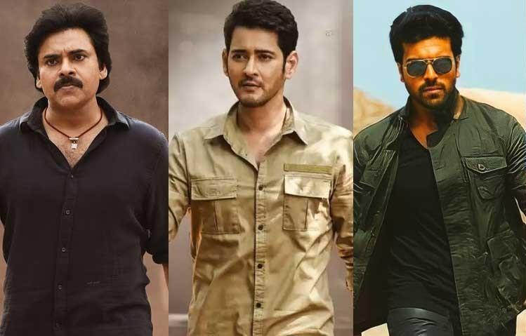 Pawan,Ram Charan greet Mahesh Babu