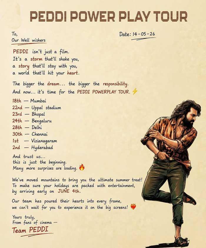 Peddi Whirlwind Promotional Tour Accross The Country