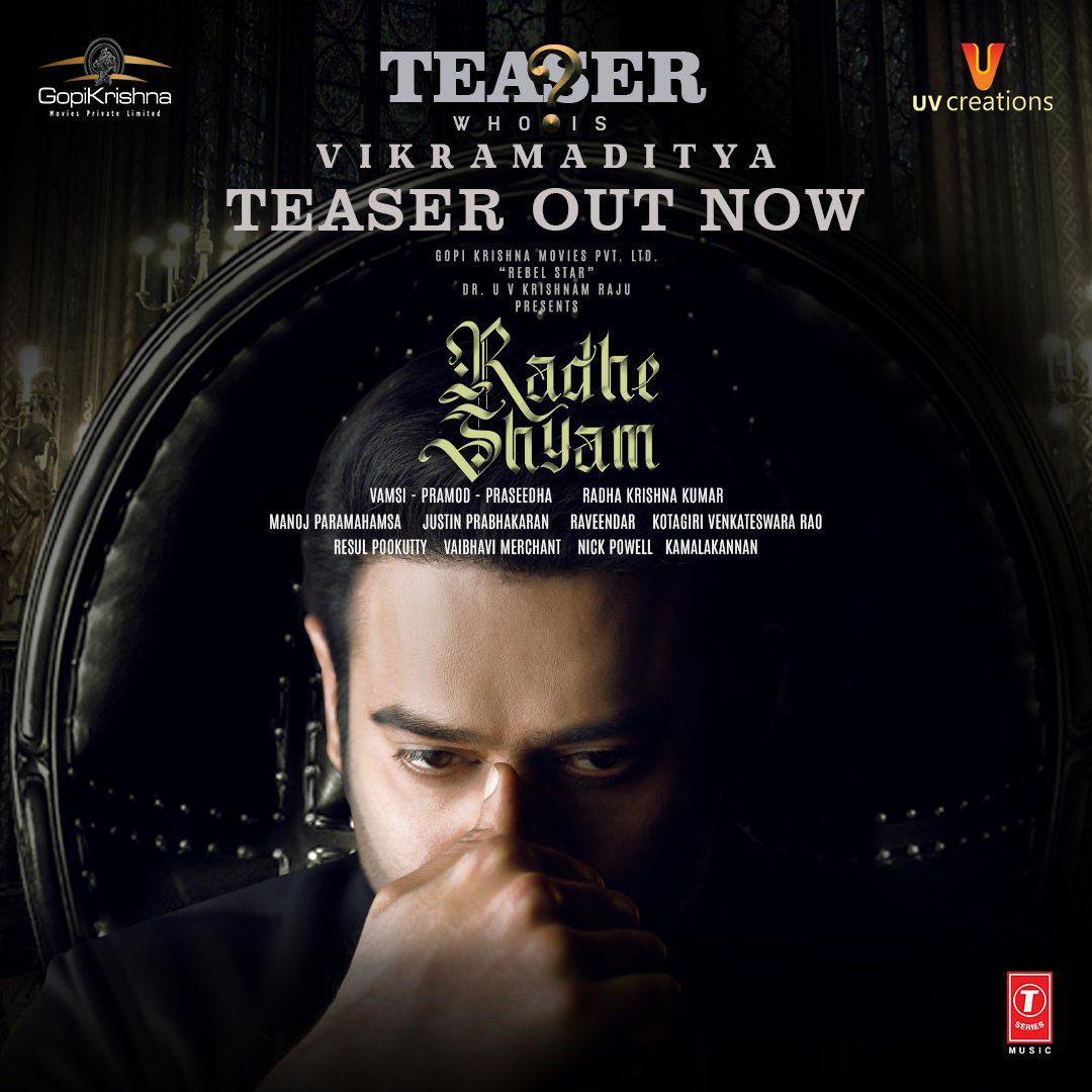 Radhe Shyam Teaser Intensifies The Thrills