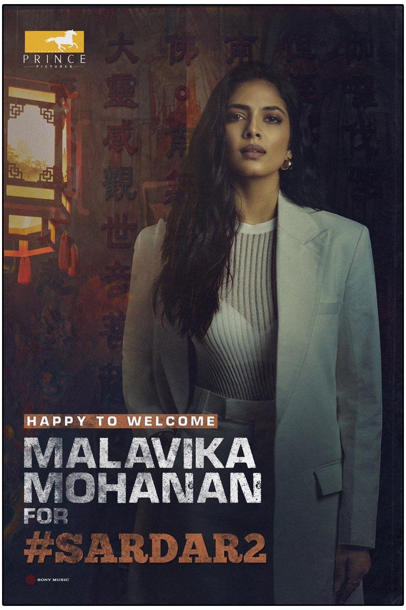 Malavika Mohanan Joins Karthi Sardar 2