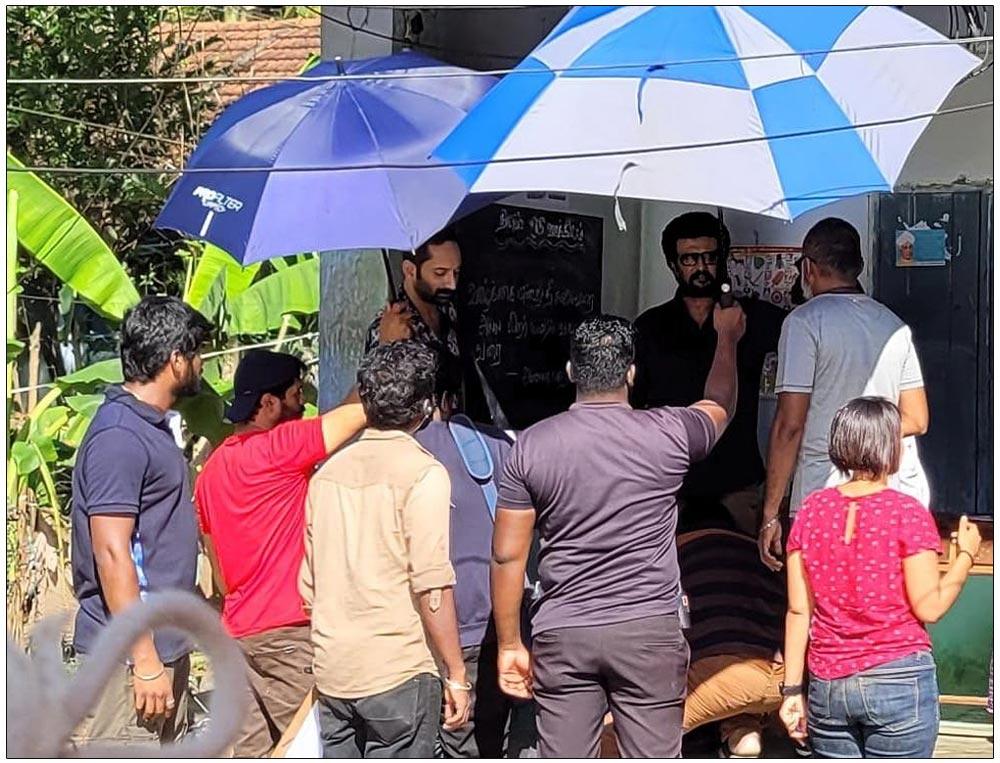 Rajinikanth - Fahadh Faasil Snapped In Vettaiyan Sets