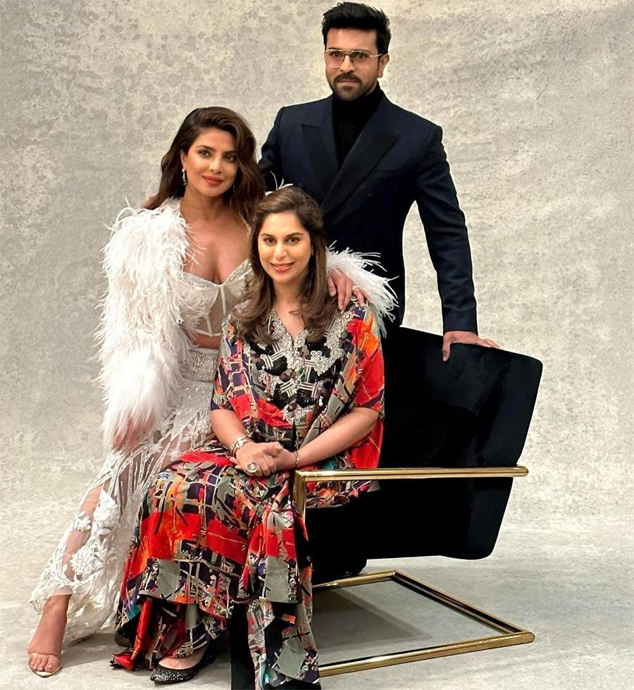Ram Charan, Upasana along with Priyanka Chopra