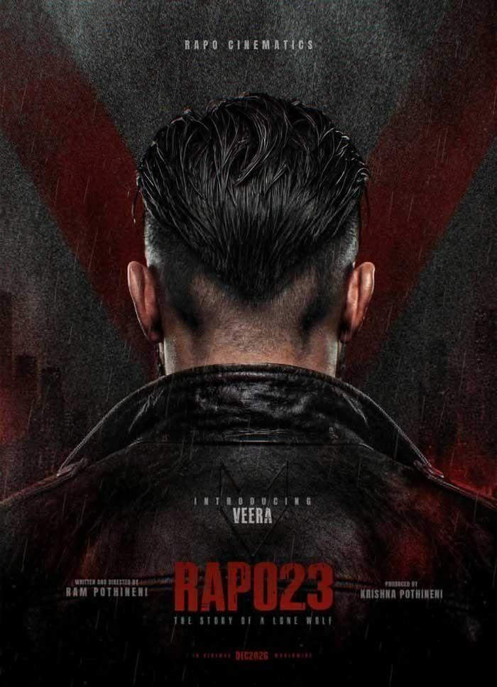 Ram Pothineni Turns Director With RAPO23 And Unveils Veera First Look