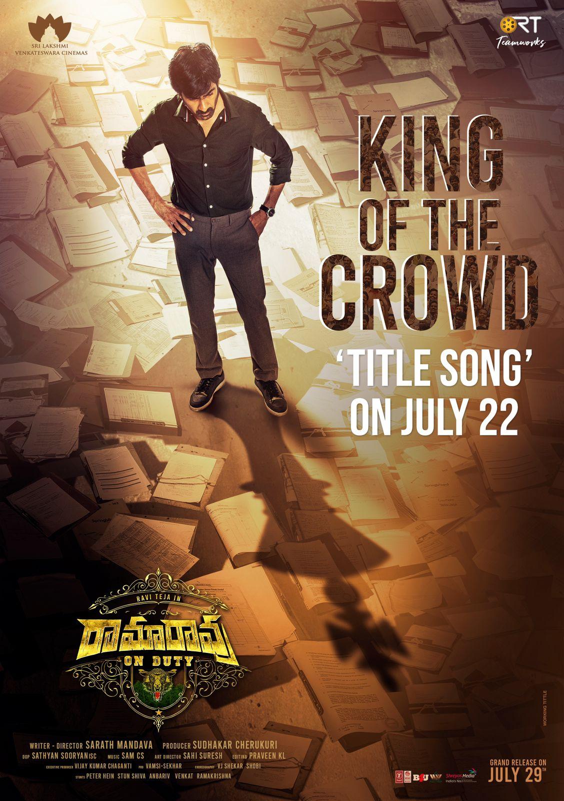 Ramarao On Duty: King of The Crowd to knock hearts