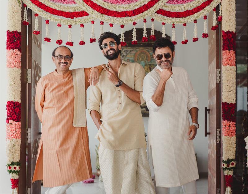 Pic Talk: Rana Says Ready, Venky, Babu Smiles