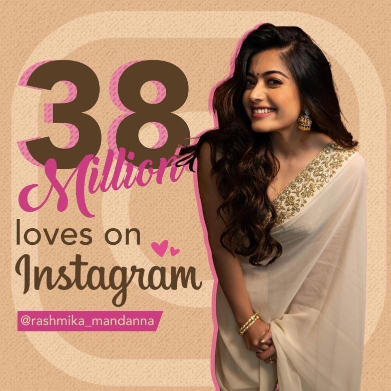 Rashmika Is The Most Followed South Actress