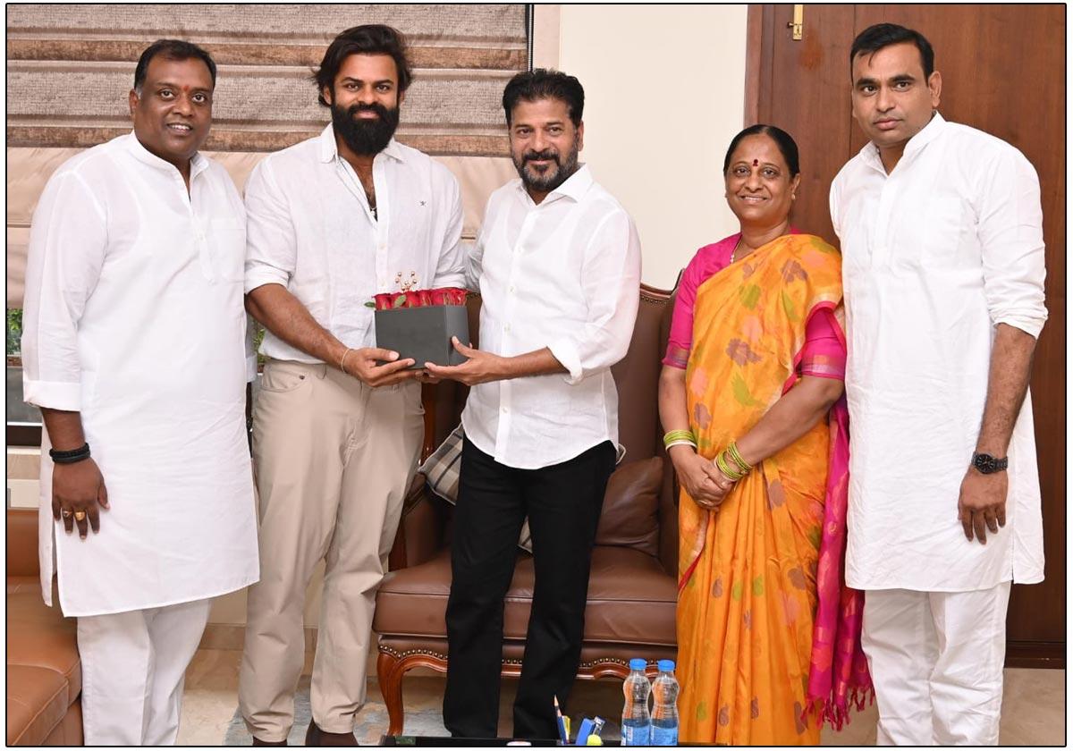 Sai Dharam Tej Thanks T CM Revanth Reddy