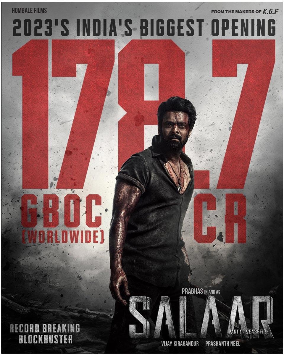 Salaar Ceasefire Worldwide First Day Collections