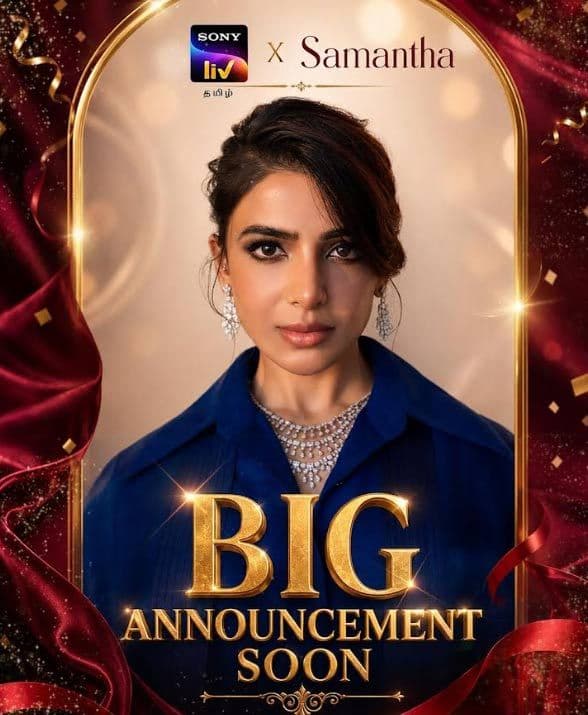 Samantha Ruth Prabhu Announces New Collaboration With Sony LIV Tamil