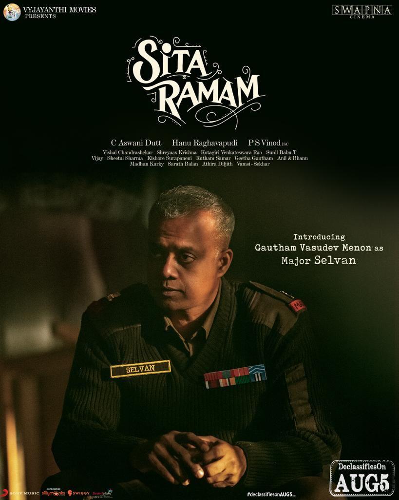 Sita Ramam: Gautam Menon as Major Selvan