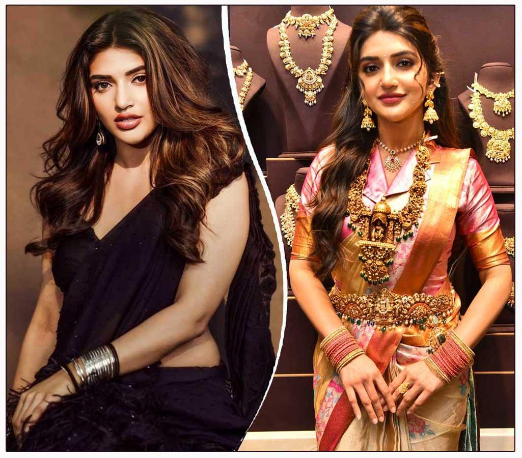 Sreeleela sparkles in traditional saree