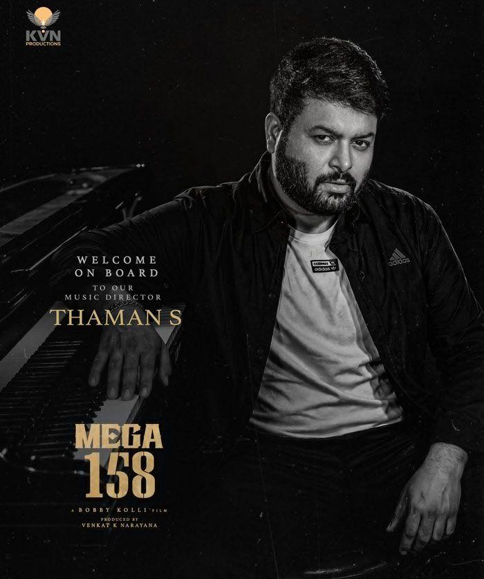 Thaman Joins Mega158 For A Big Musical Comeback With Chiranjeevi