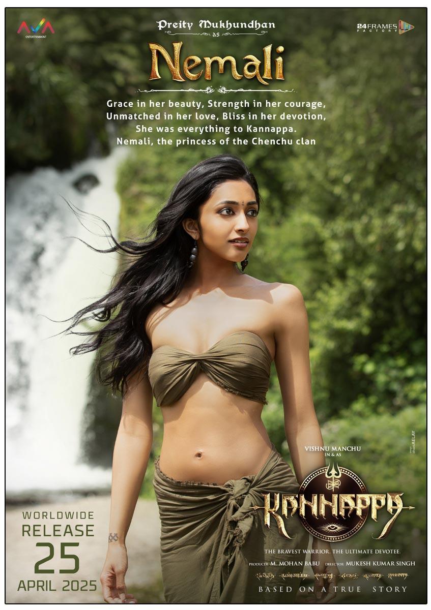 Introducing Preity Mukhundhan As Nemali In Kannappa