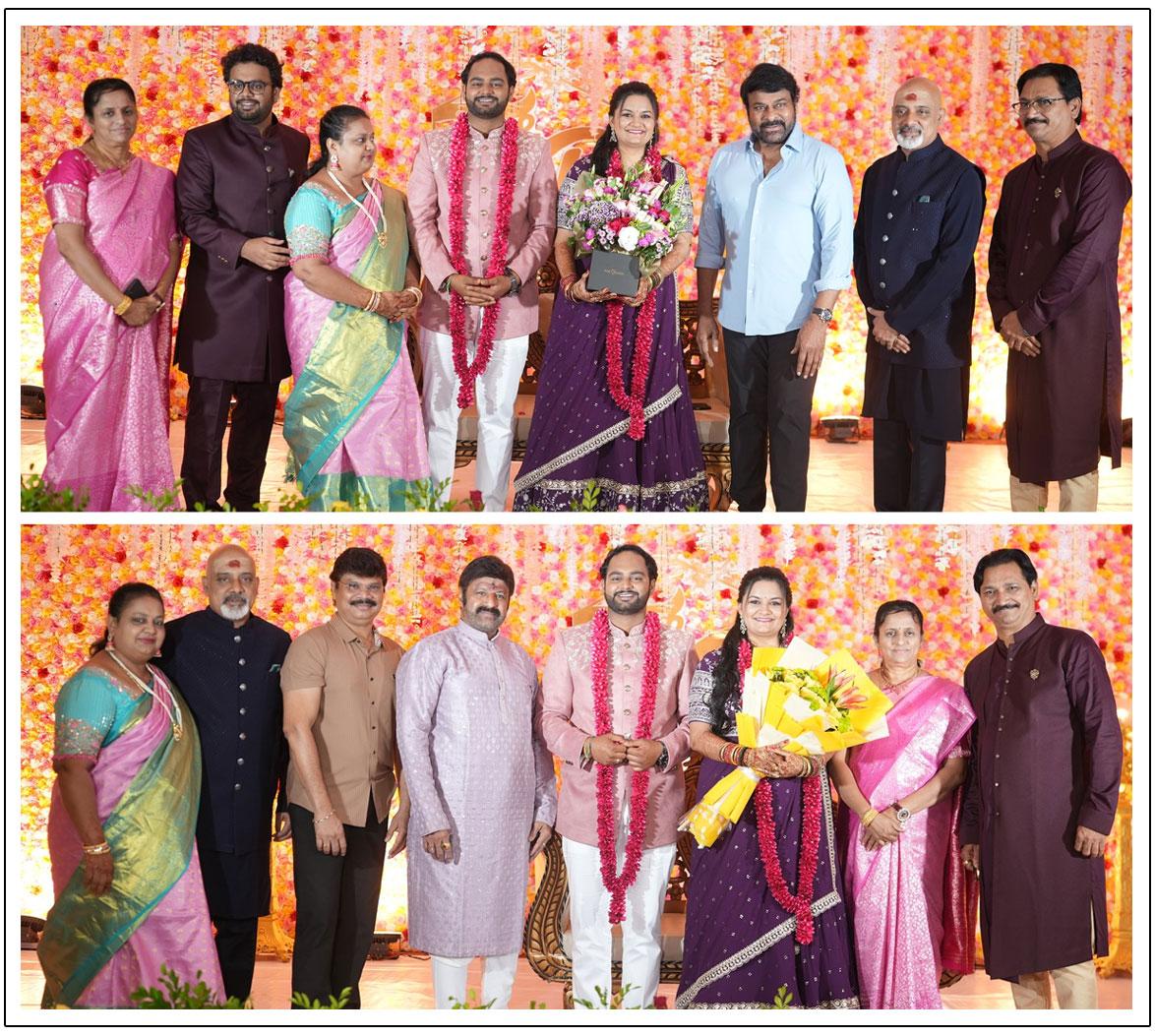 Chiranjeevi - Balakrishna Attend Ramajogaiah Sastry Son Reception