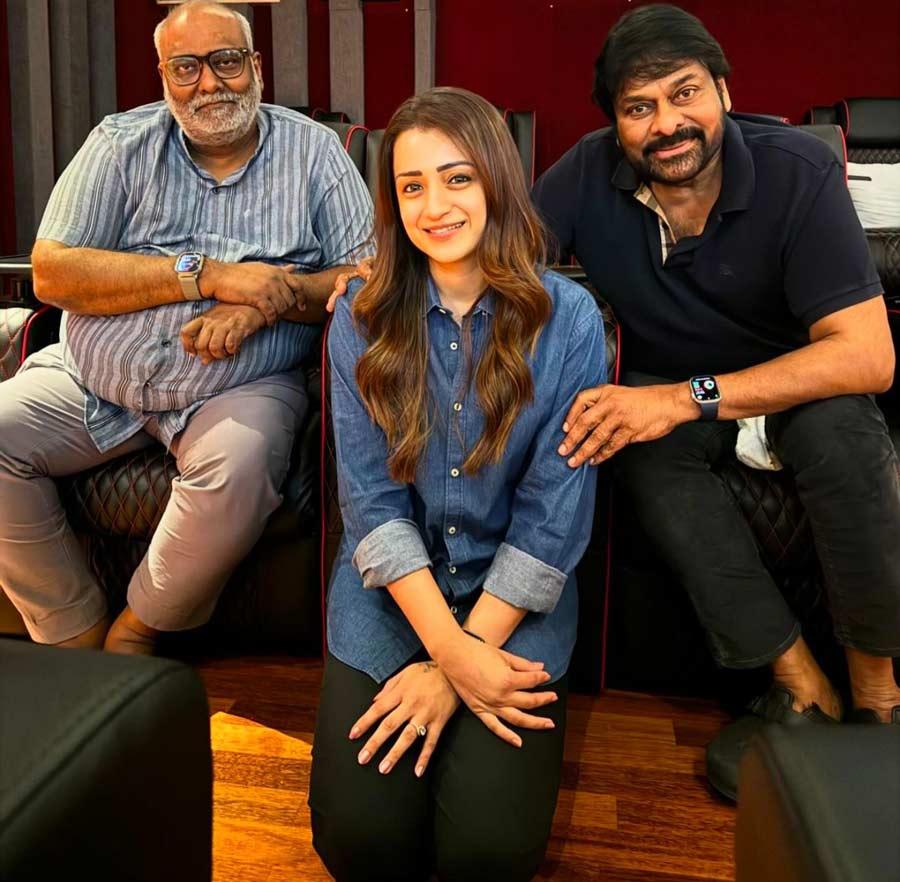 Chiranjeevi, Trisha Krishnan Wraps Vishwambhara Hyderabad Schedule