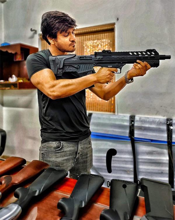 Nikhil stuns with his weapons training
